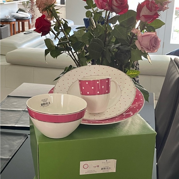 💗NIB💗KATE SPADE.New York SADIE STREET 4 Pc LENOX.Porcelain.2 set (price per set) - Picture 3 of 7